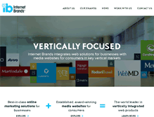 Tablet Screenshot of internetbrands.com